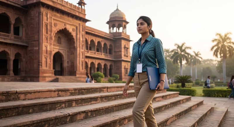 FACTS field associate visiting a university for in-person verification